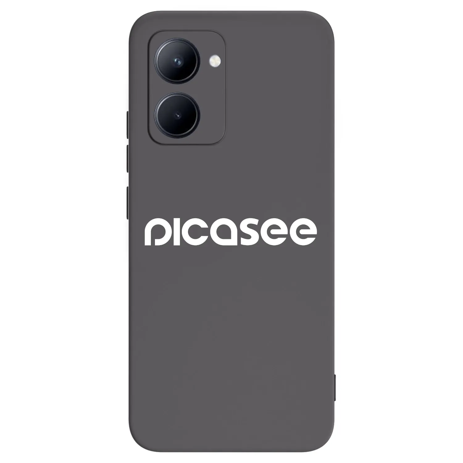 Picasee silikónový čierny obal pre Realme C33 (2023) - Picasee - new logo - white