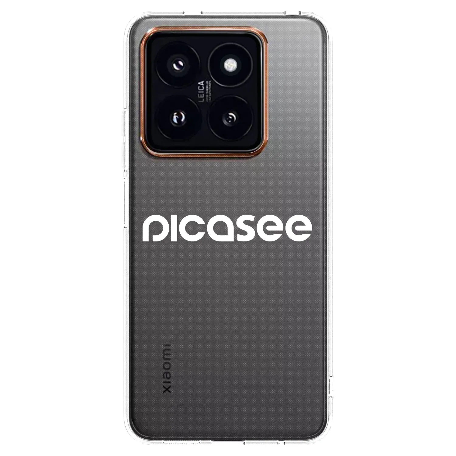 Silikónový prehľadný obal pre Xiaomi 14 Pro - Picasee - new logo - white
