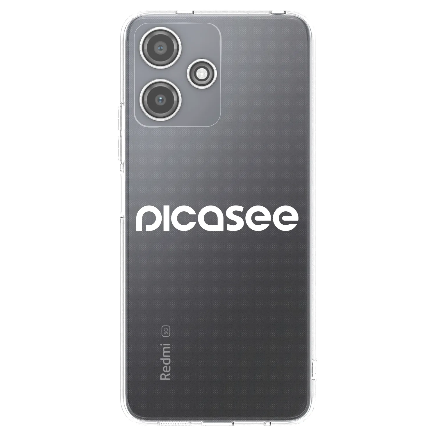 Picasee silikónový prehľadný obal pre Xiaomi Redmi 12 5G - Picasee - new logo - white