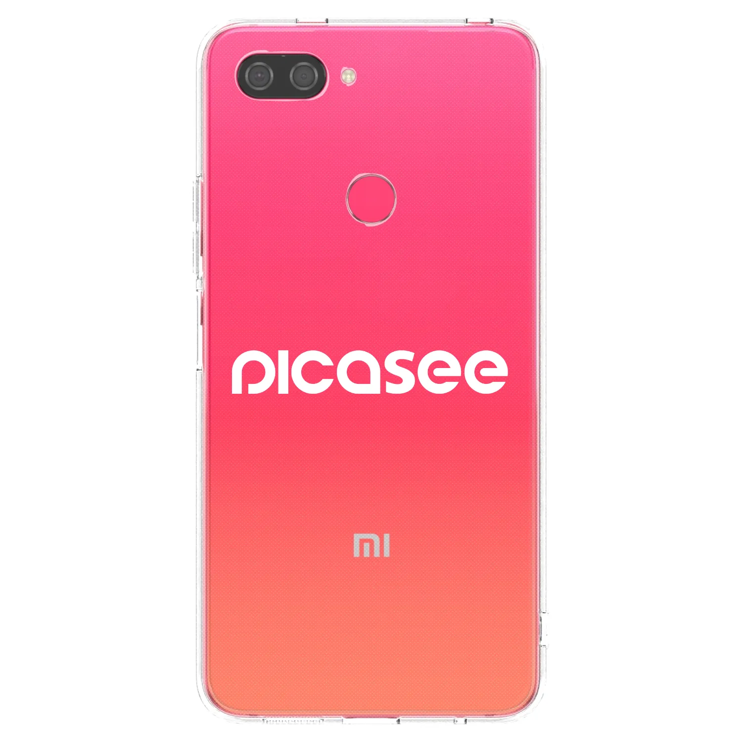 Picasee silikónový prehľadný obal pre Xiaomi Mi 8 Lite - Picasee - new logo - white