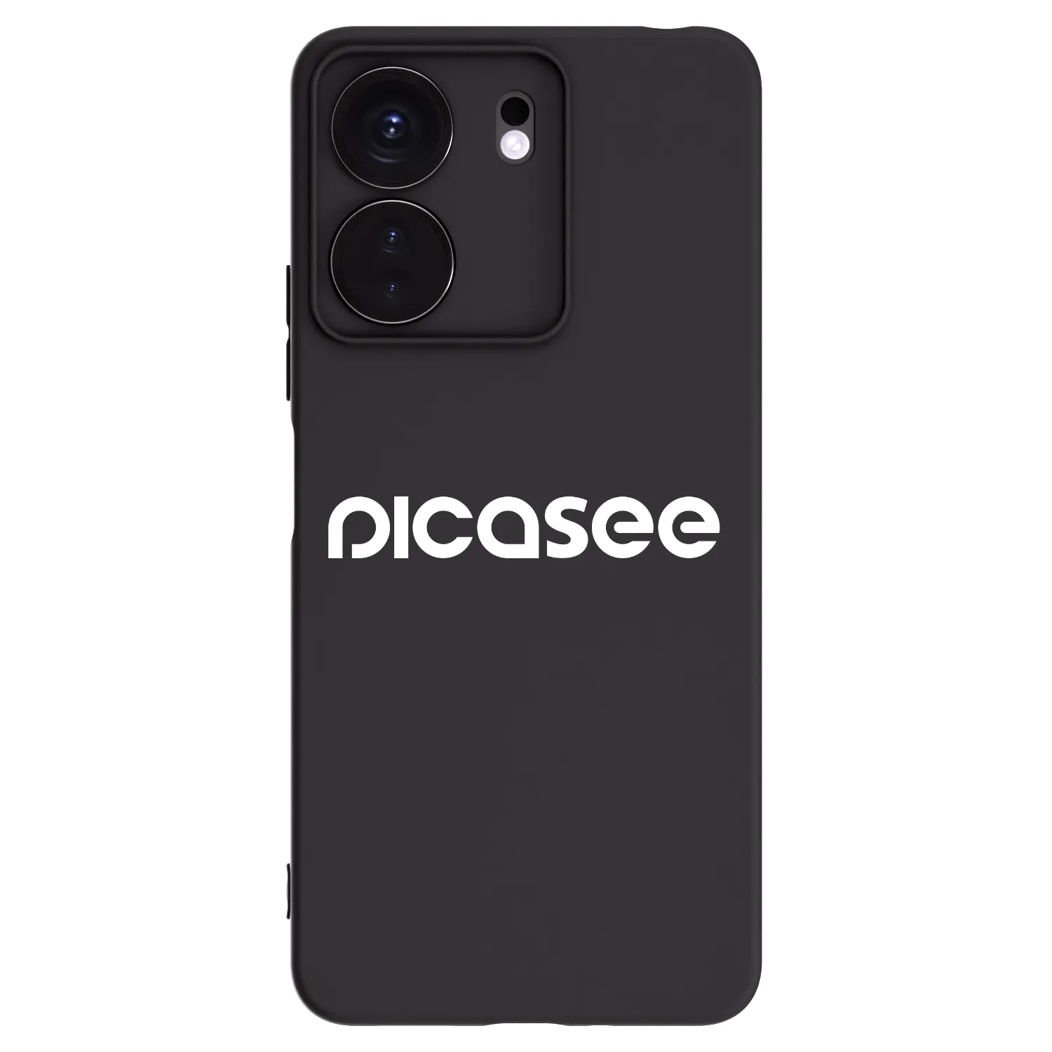 Silikónový čierny obal pre Xiaomi Redmi 13C 4G - Picasee - new logo - white