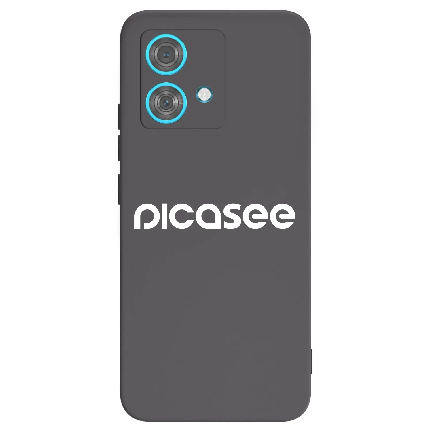 Picasee silikónový čierny obal pre Motorola Edge 40 Neo - Picasee - new logo - white