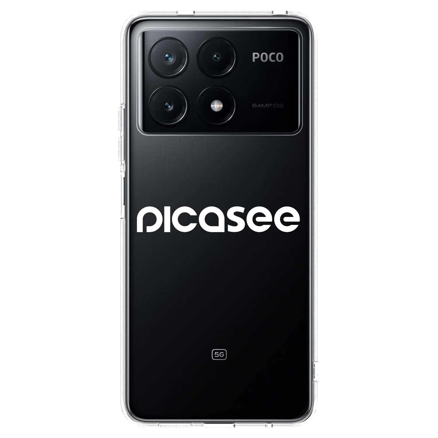 Picasee silikónový prehľadný obal pre Xiaomi Poco X6 Pro - Picasee - new logo - white