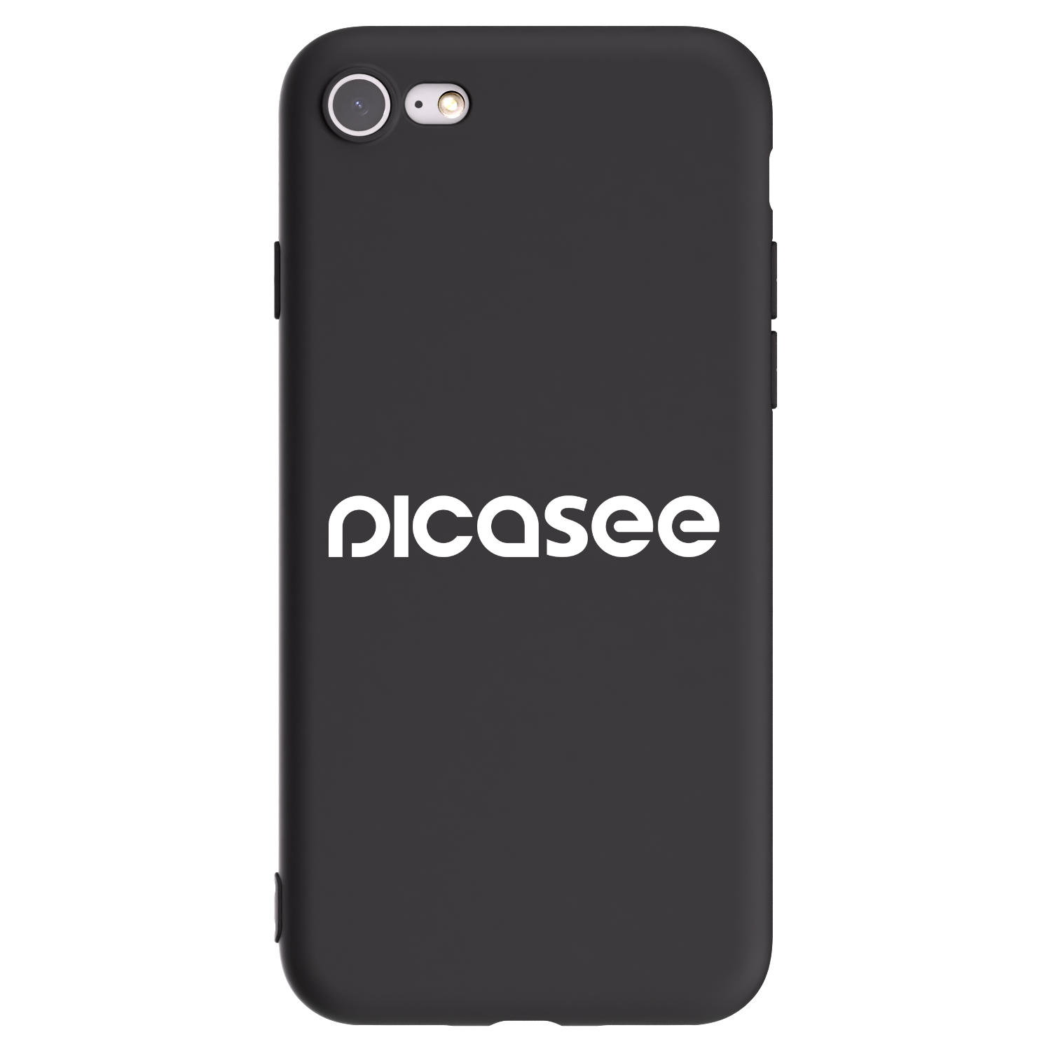 Picasee silikónový čierny obal pre Apple iPhone 8 - Picasee - new logo - white