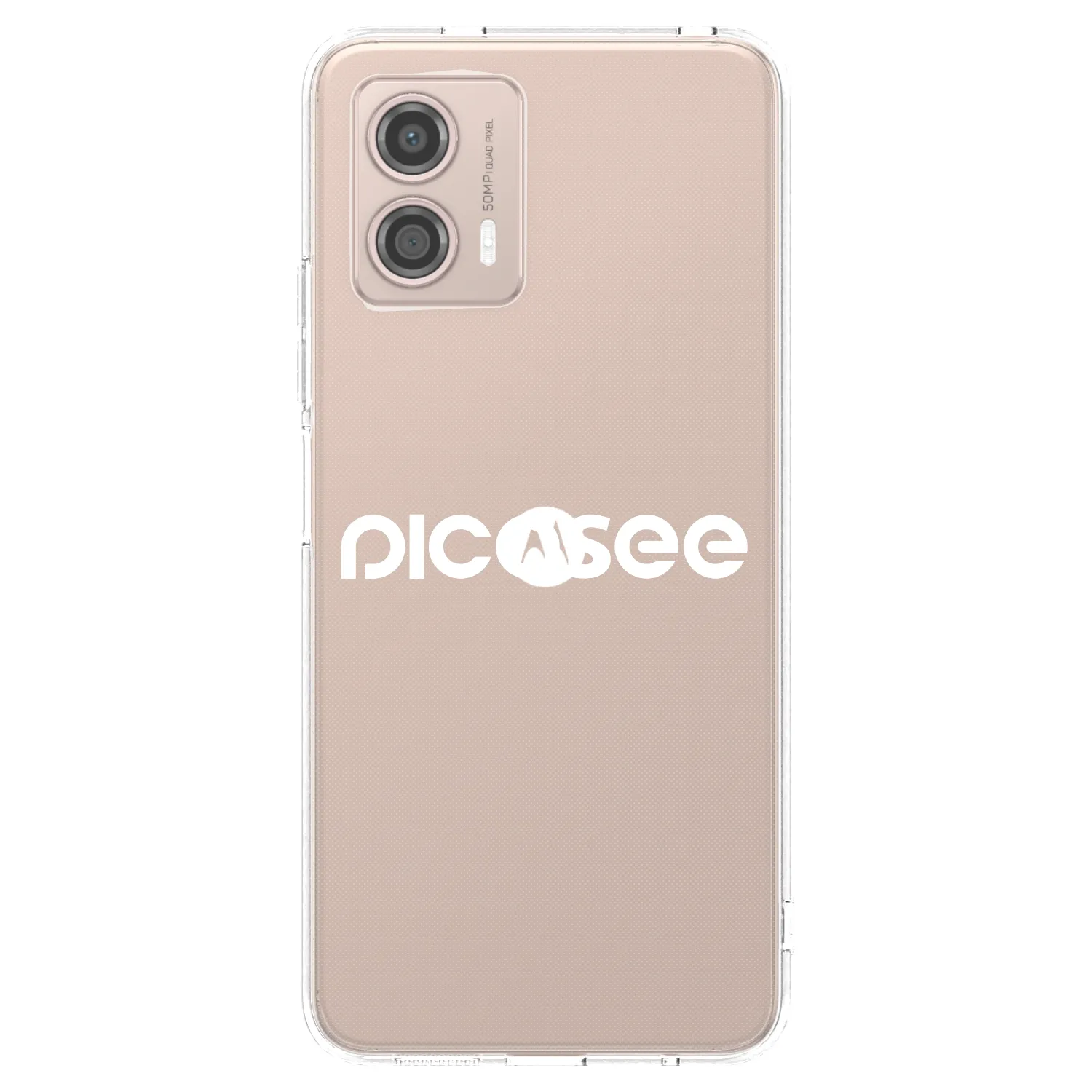 Picasee silikónový prehľadný obal pre Motorola Moto G53 5G - Picasee - new logo - white