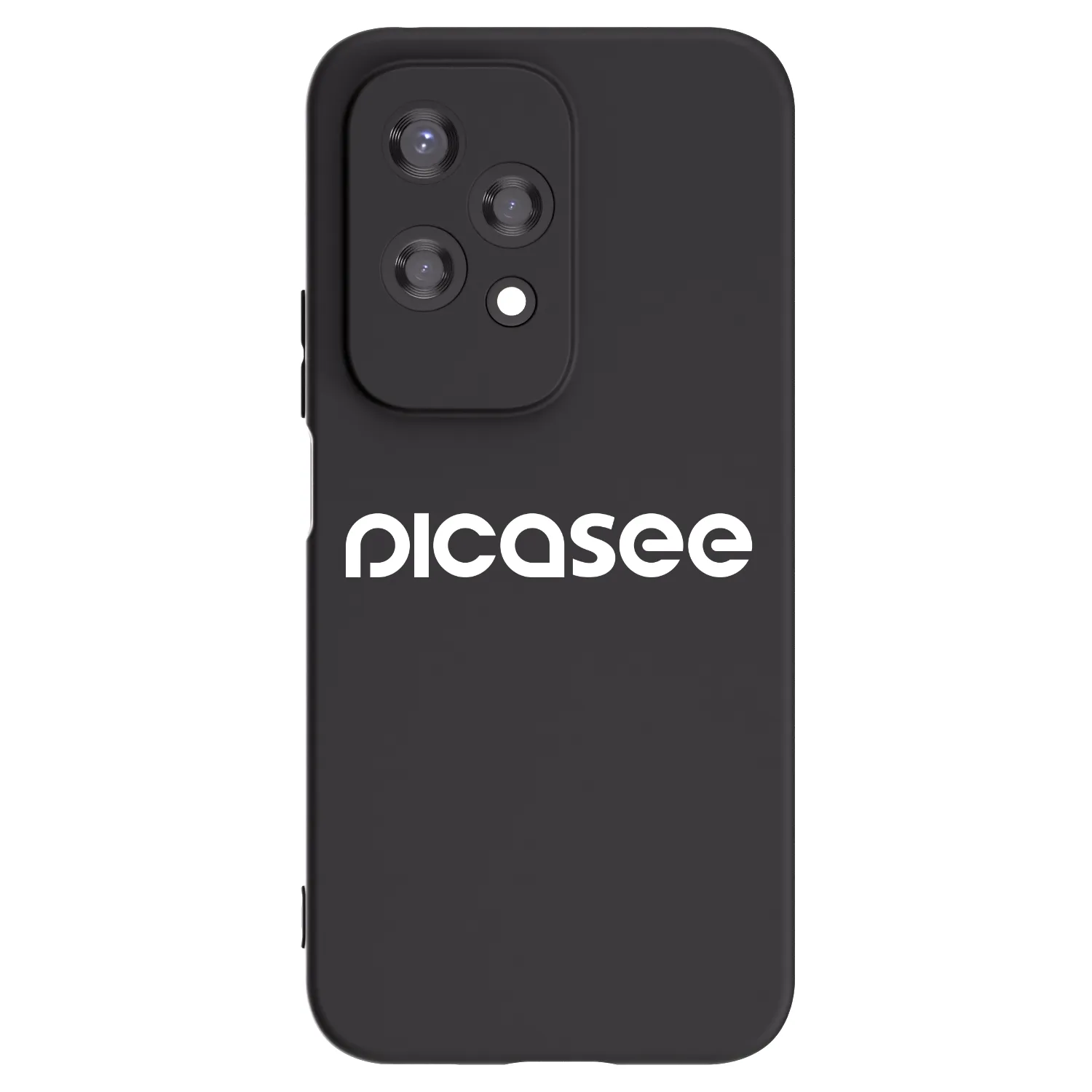 Silikónový čierny obal pre Honor 200 Lite - Picasee - new logo - white