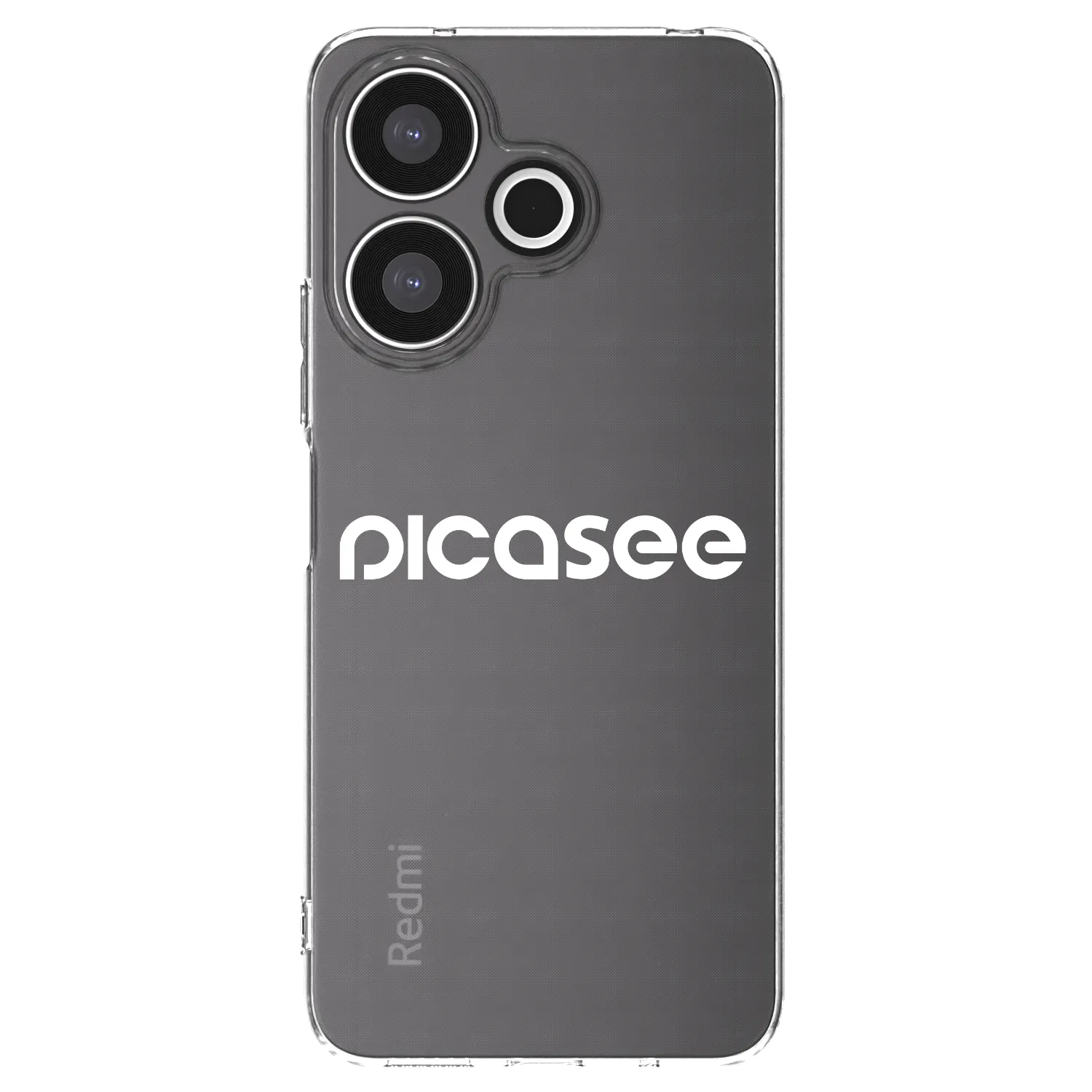 Silikónový prehľadný obal pre Xiaomi Redmi 13 4G - Picasee - new logo - white
