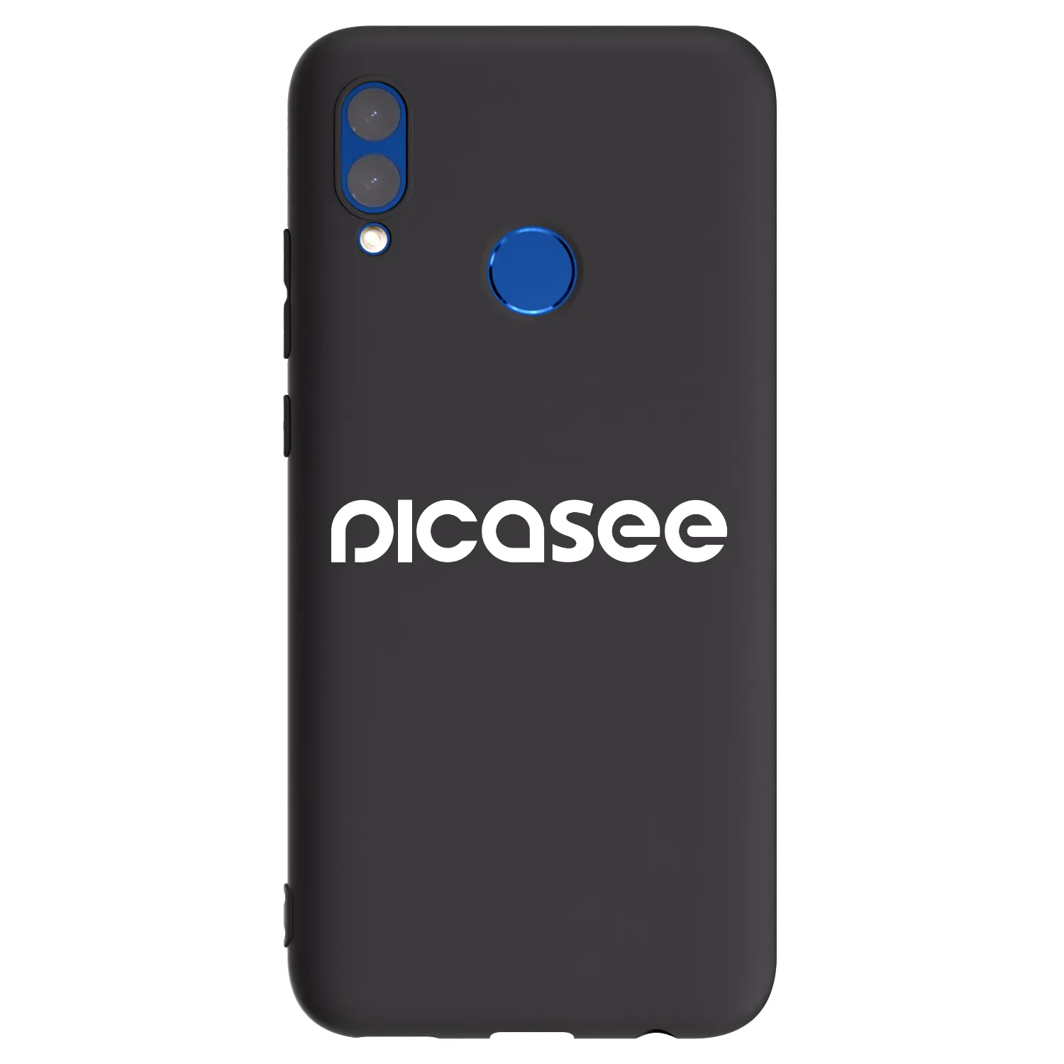 Picasee silikónový čierny obal pre Huawei P Smart 2019 - Picasee - new logo - white