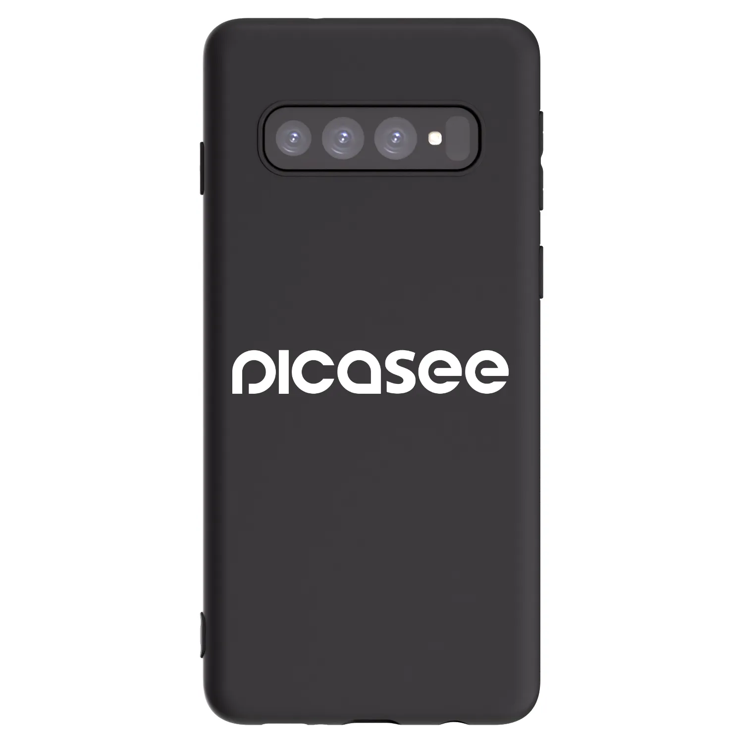 Silikónový čierny obal pre Samsung Galaxy S10 G973 - Picasee - new logo - white