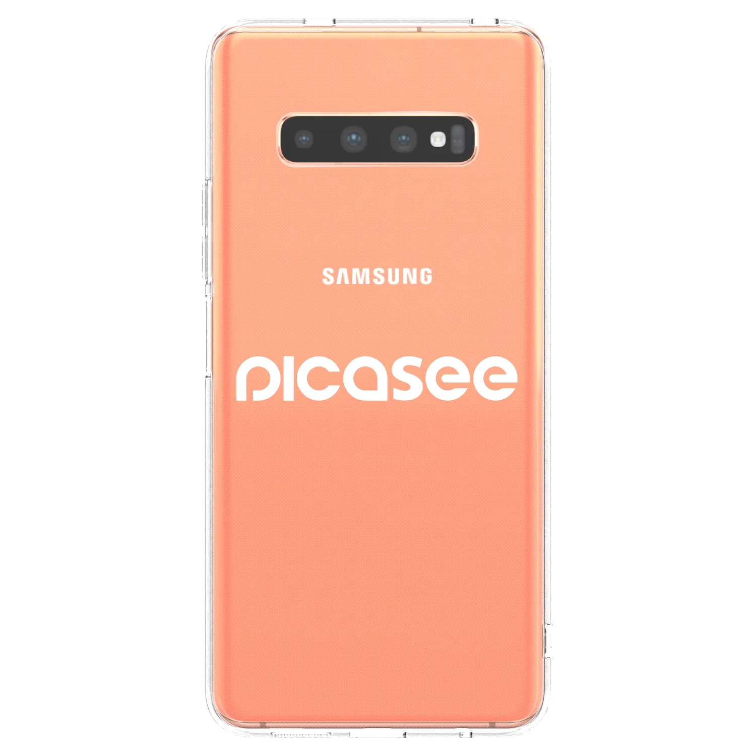 Picasee silikónový prehľadný obal pre Samsung Galaxy S10 Plus G975 - Picasee - new logo - white