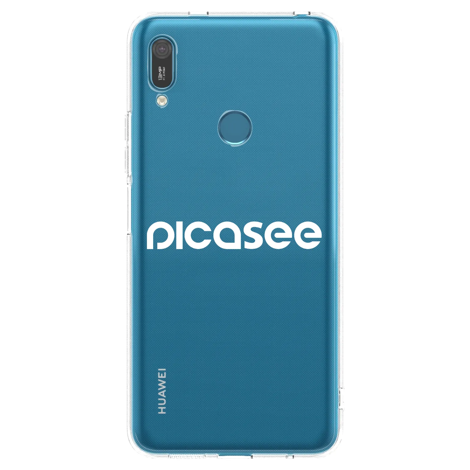 Picasee silikónový prehľadný obal pre Huawei Y7 2019 - Picasee - new logo - white