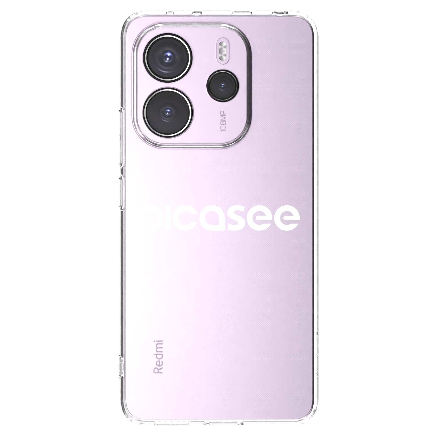 Picasee silikónový prehľadný obal pre Xiaomi Redmi Note 14 4G - Picasee - new logo - white