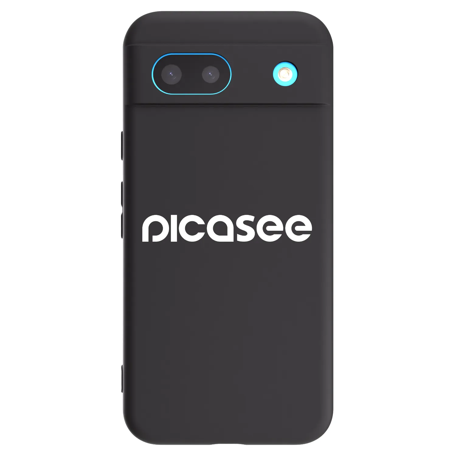 Silikónový čierny obal pre Google Pixel 8 - Picasee - new logo - white