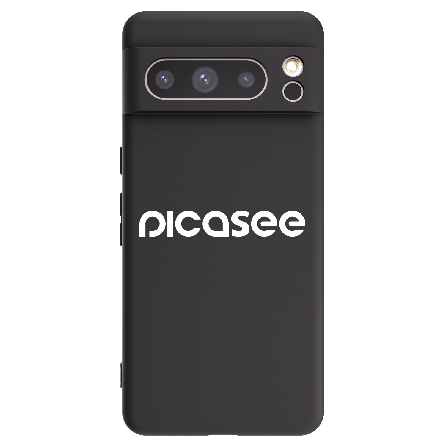 Picasee silikónový čierny obal pre Google Pixel 8 Pro - Picasee - new logo - white