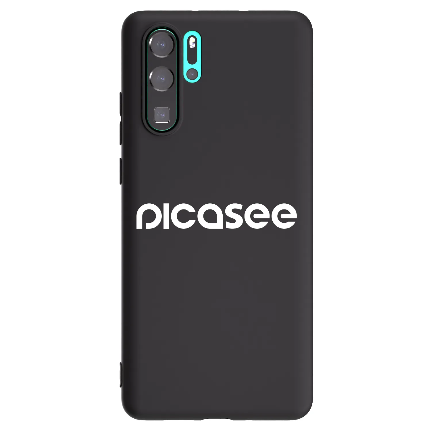 Picasee silikónový čierny obal pre Huawei P30 Pro - Picasee - new logo - white