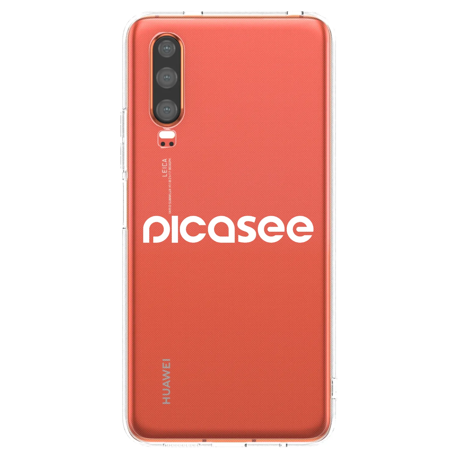 Silikónový prehľadný obal pre Huawei P30 - Picasee - new logo - white