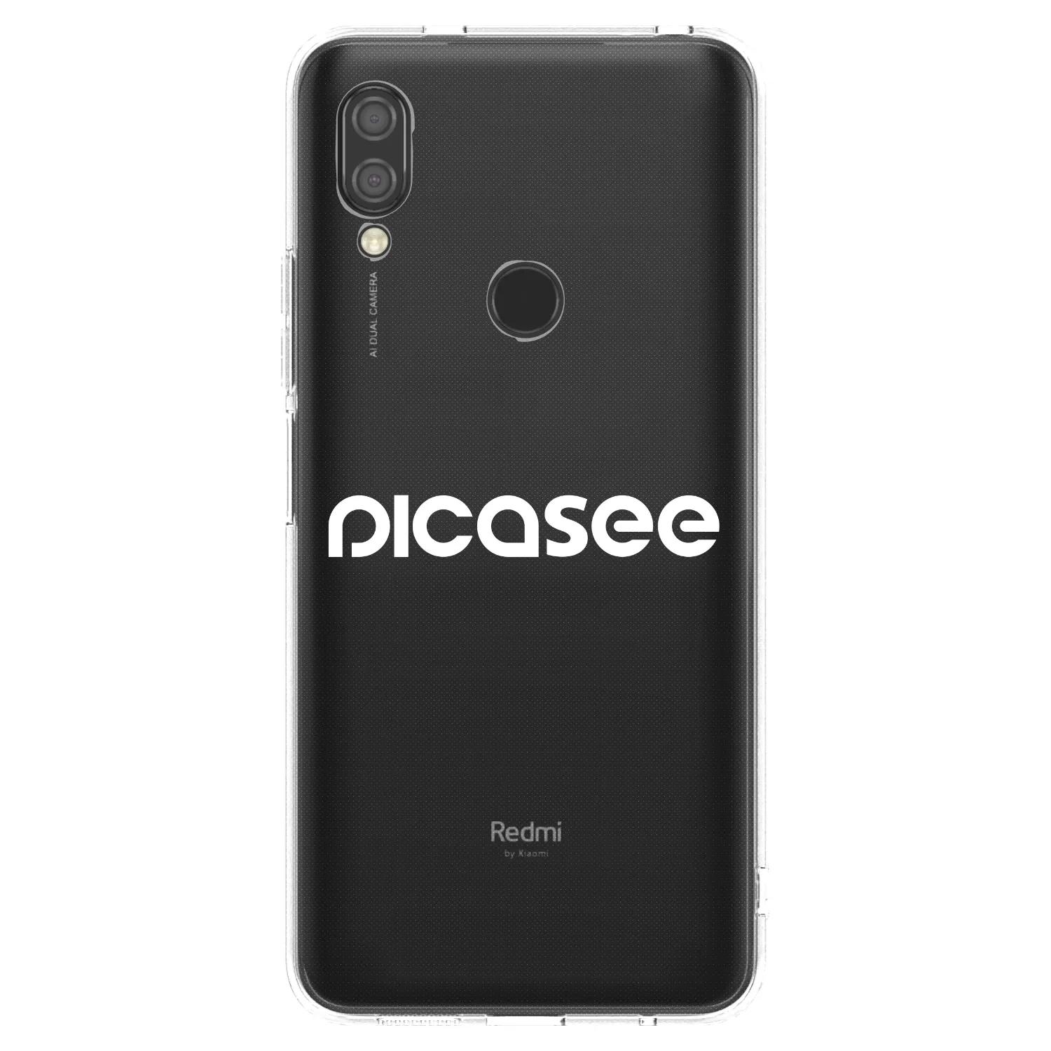 Picasee silikónový prehľadný obal pre Xiaomi Redmi 7 - Picasee - new logo - white
