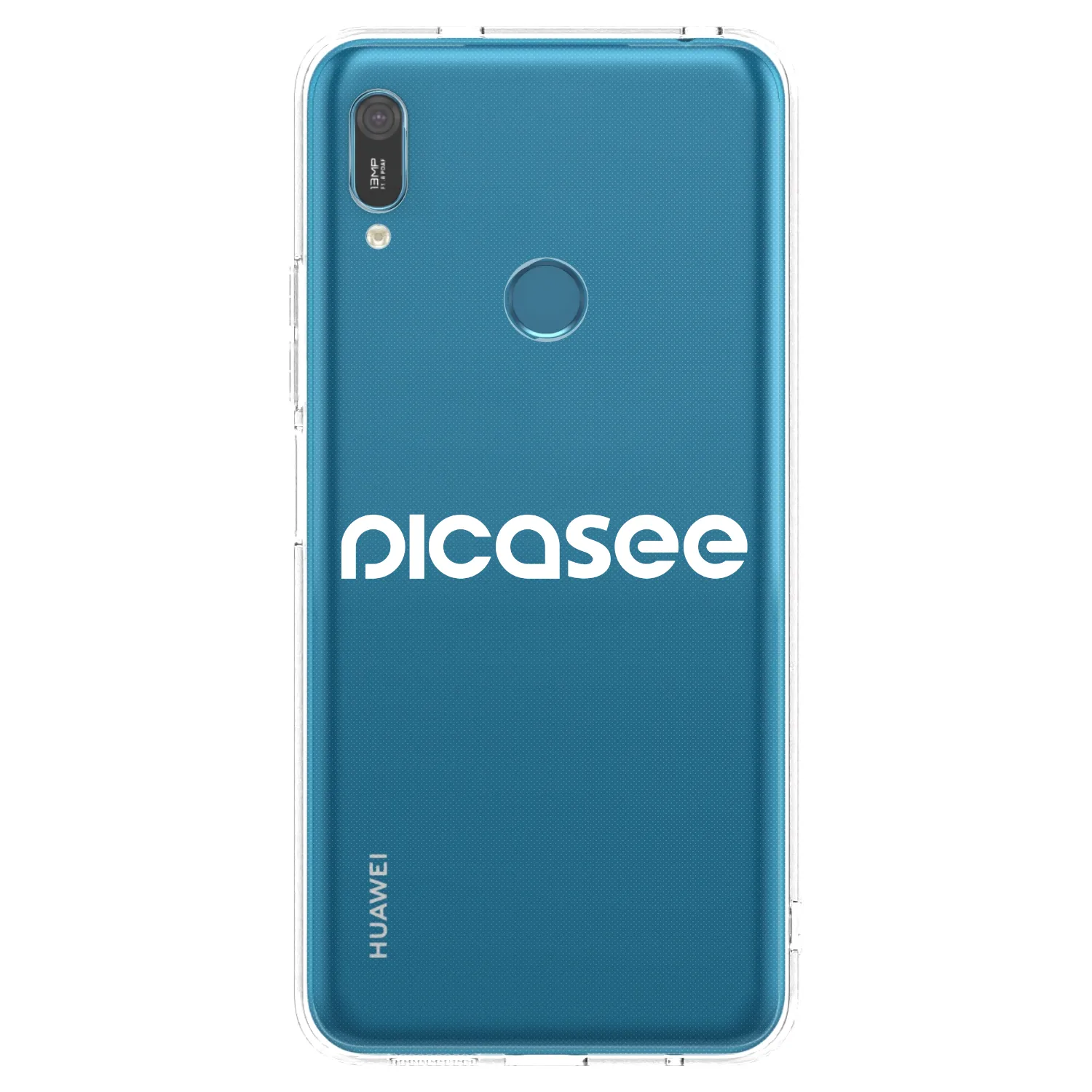 Picasee silikónový prehľadný obal pre Huawei Y6 2019 - Picasee - new logo - white