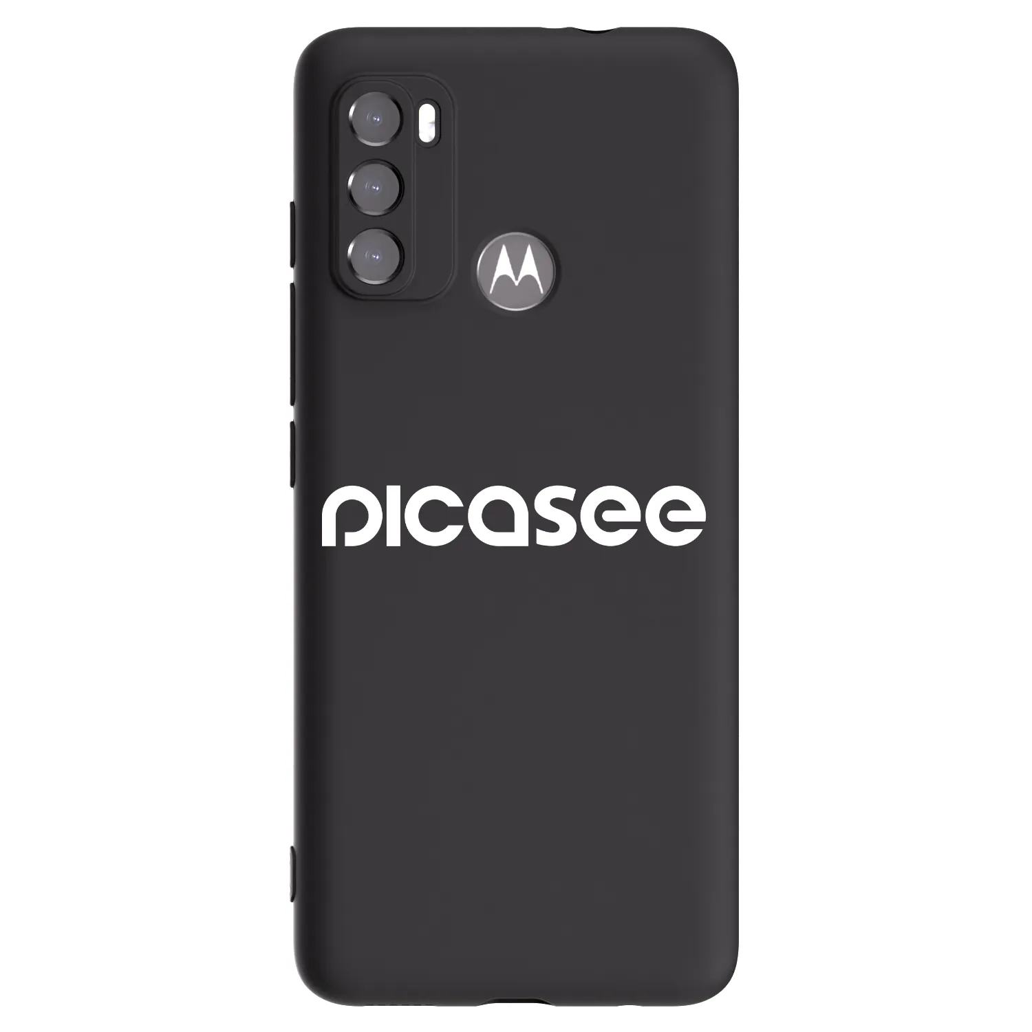 Silikónový čierny obal pre Motorola Edge 60 5G - Picasee - new logo - white