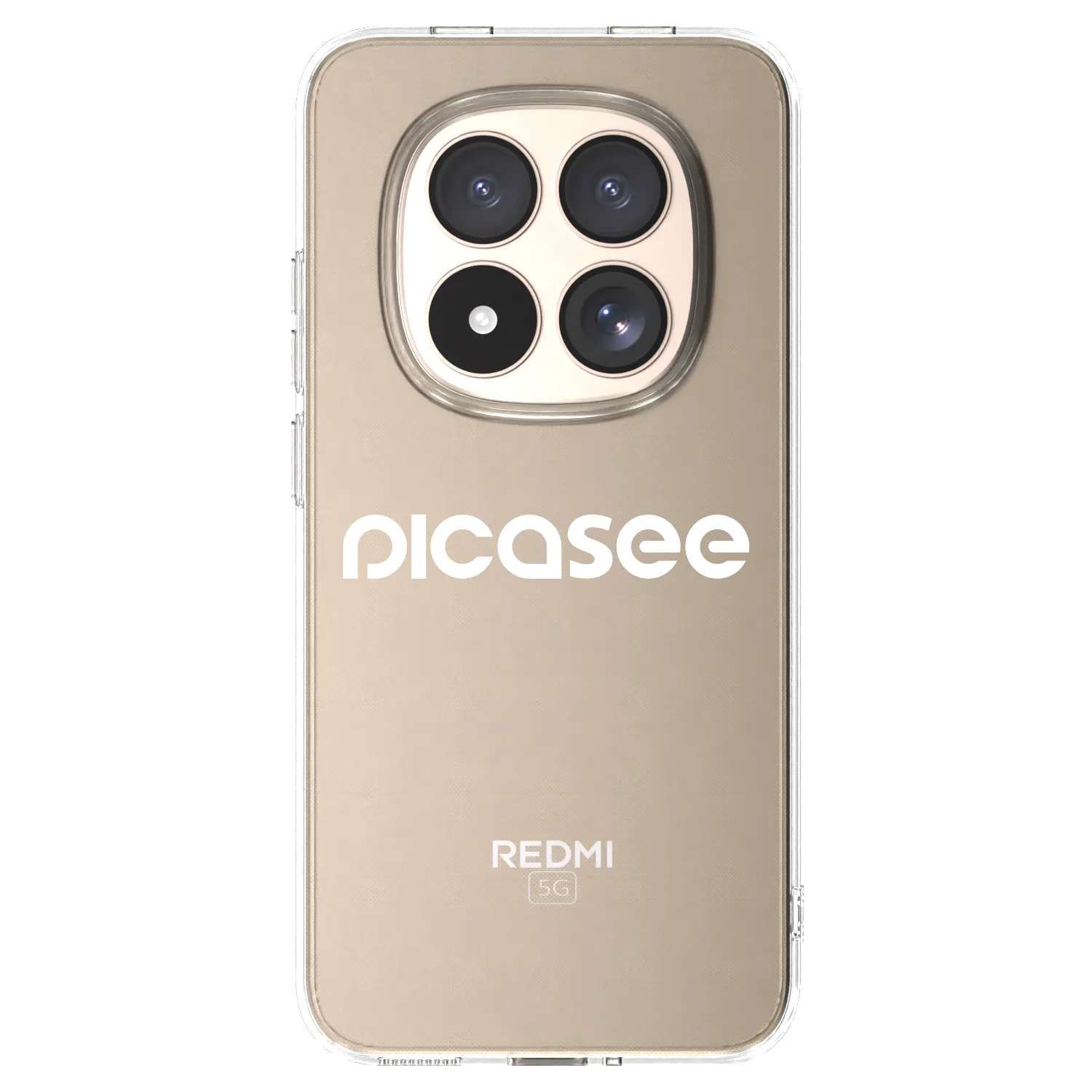 Picasee silikónový prehľadný obal pre Xiaomi Redmi Note 15 Pro 4G - Picasee - new logo - white