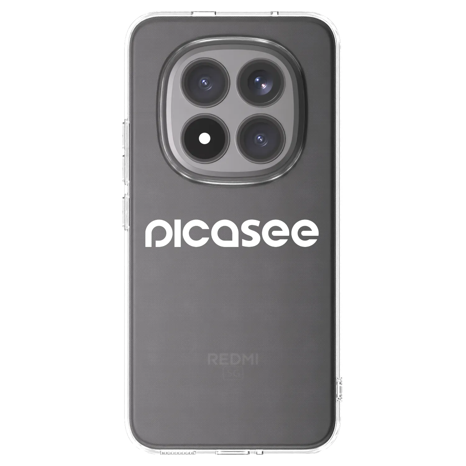 Silikónový prehľadný obal pre Xiaomi Redmi Note 15 Pro+ - Picasee - new logo - white