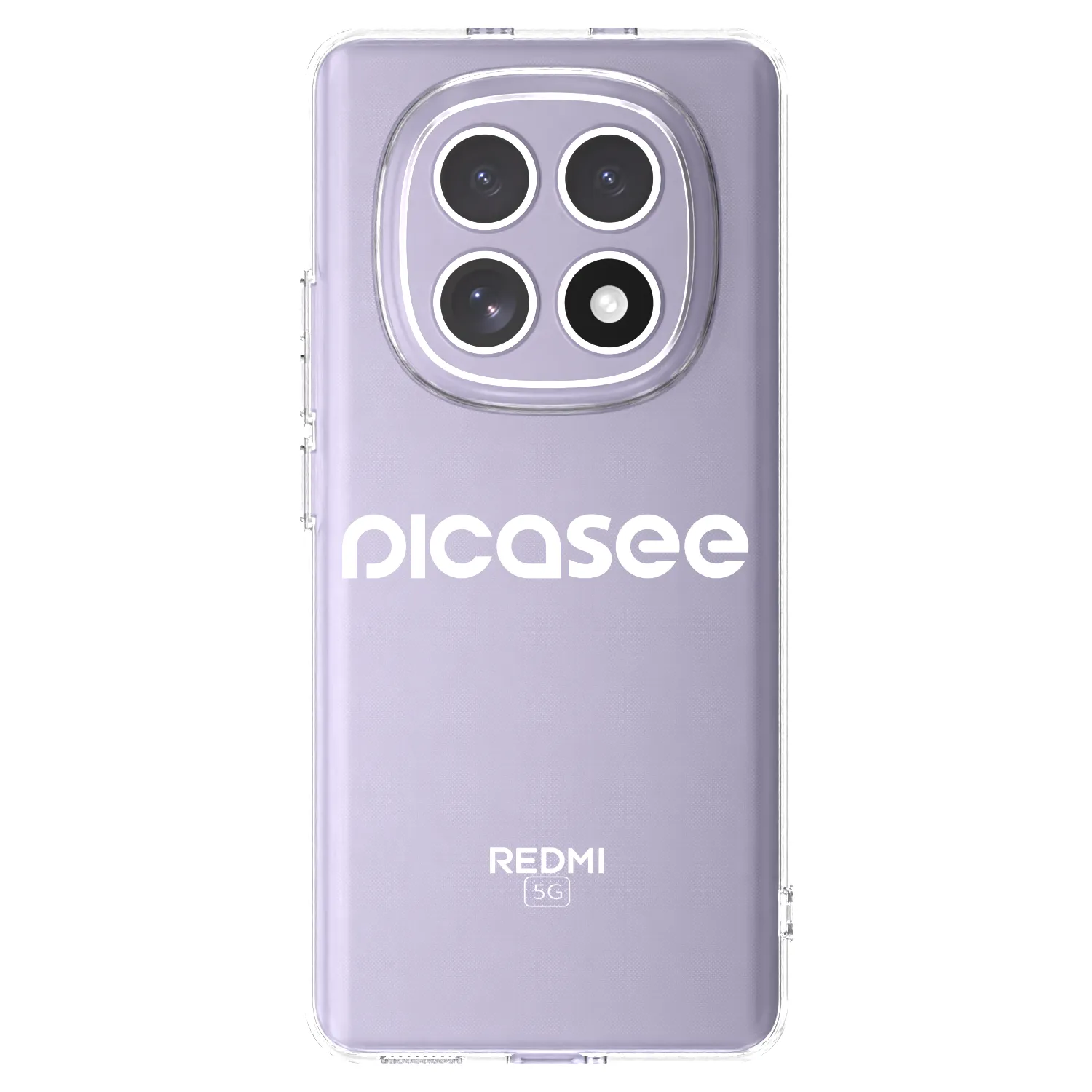 Picasee silikónový prehľadný obal pre Xiaomi Redmi Note 15 - Picasee - new logo - white