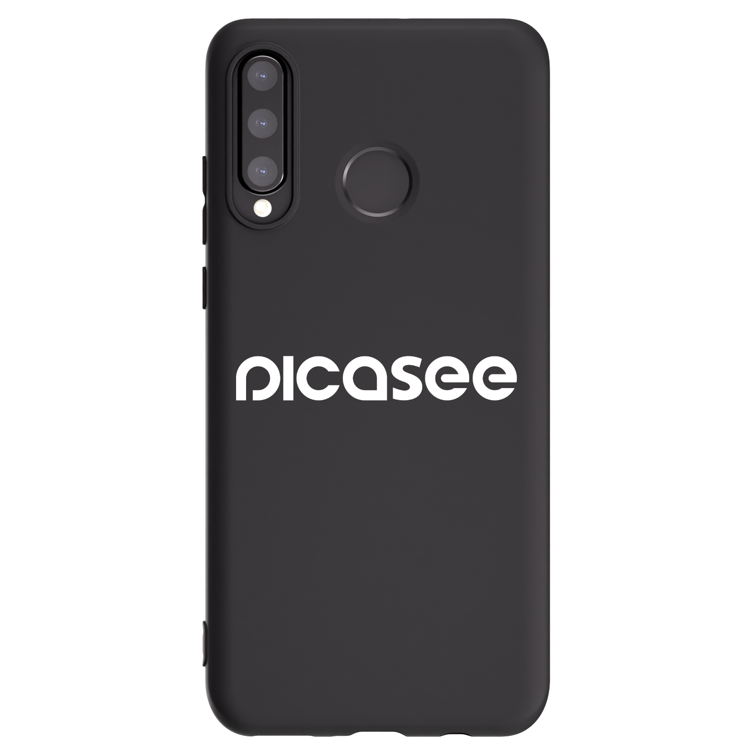 Picasee silikónový čierny obal pre Huawei P30 Lite - Picasee - new logo - white