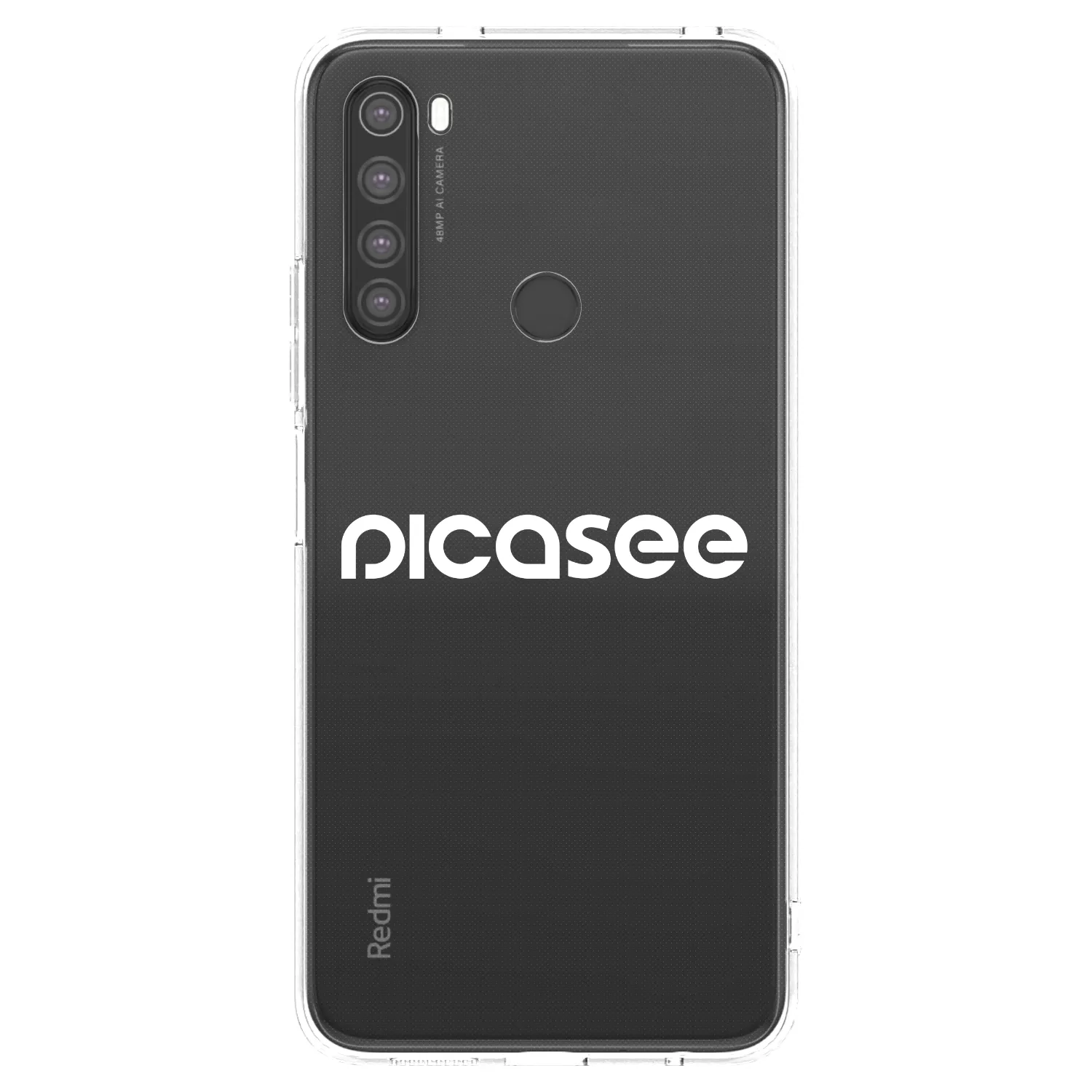Picasee silikónový prehľadný obal pre Xiaomi Redmi Note 8 - Picasee - new logo - white