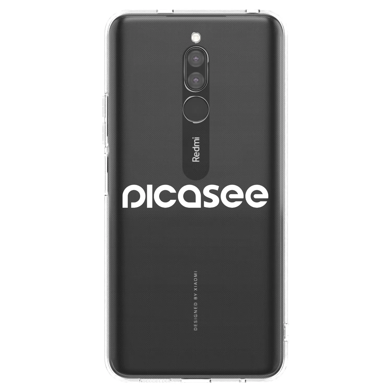 Silikónový prehľadný obal pre Xiaomi Redmi 8 - Picasee - new logo - white