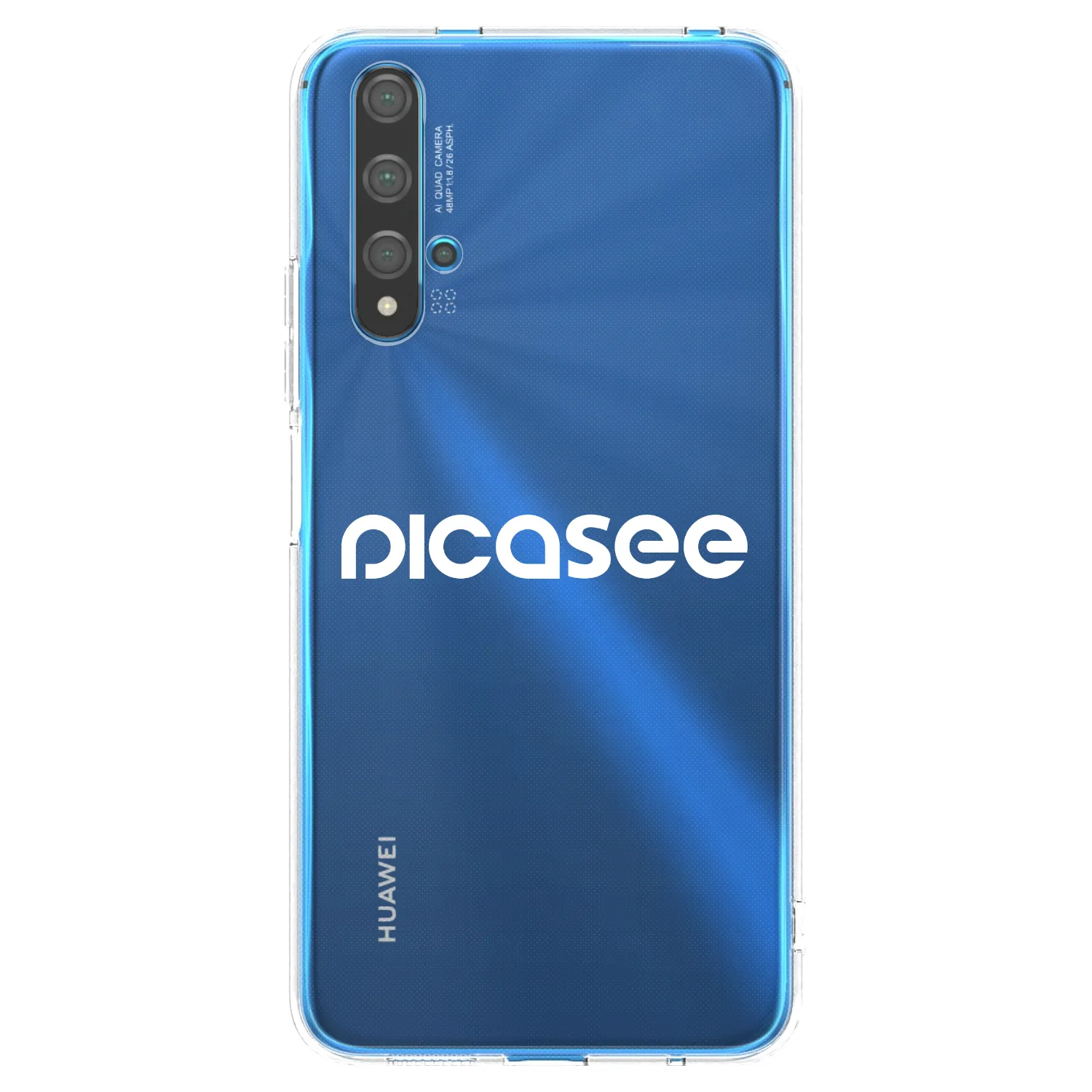 Picasee silikónový prehľadný obal pre Huawei Nova 5T - Picasee - new logo - white