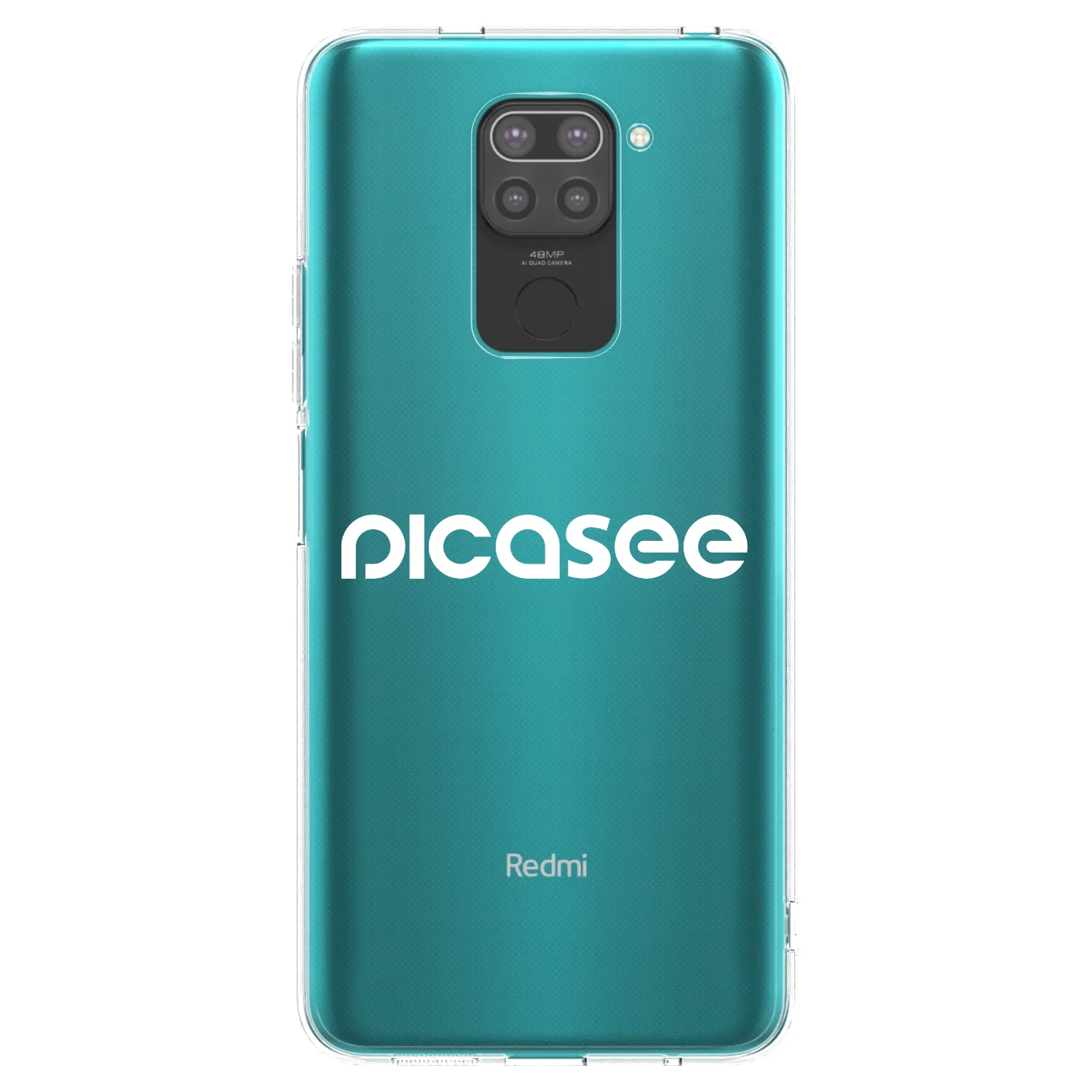 Picasee silikónový čierny obal pre Xiaomi Redmi Note 9 - Picasee - new logo - white