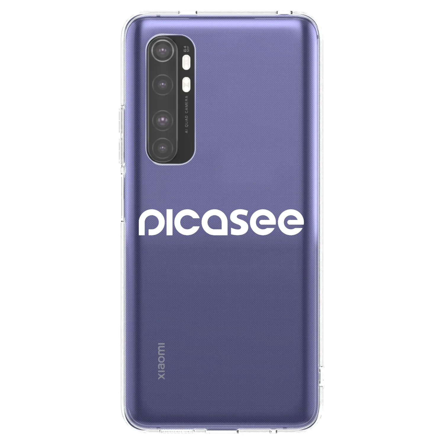 Picasee silikónový prehľadný obal pre Xiaomi Mi Note 10 Lite - Picasee - new logo - white