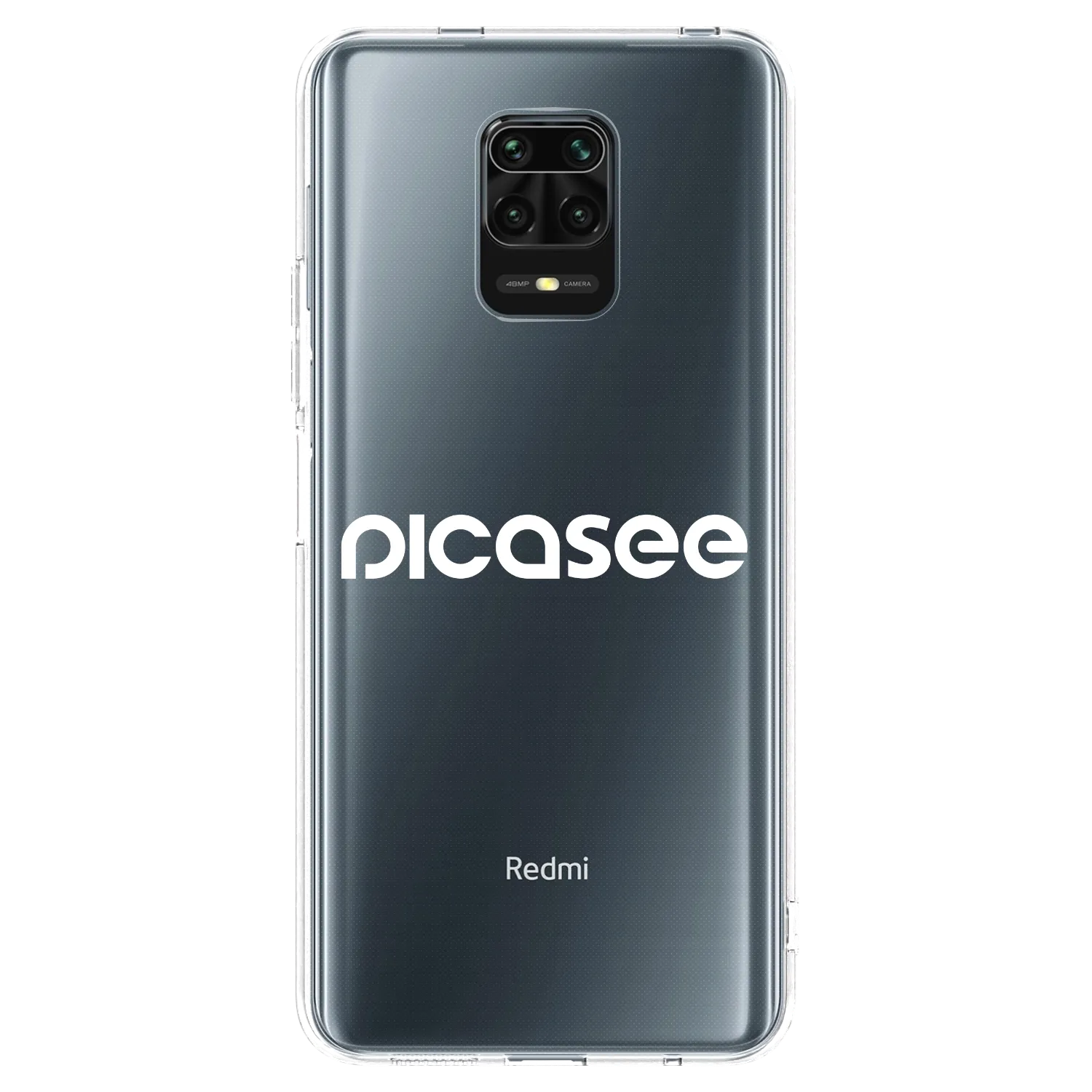 Picasee silikónový prehľadný obal pre Xiaomi Redmi Note 9S - Picasee - new logo - white