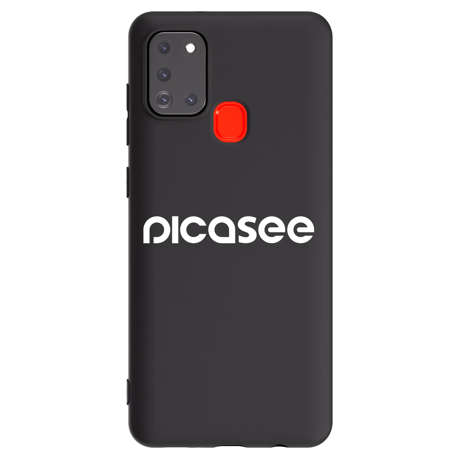 Picasee silikónový čierny obal pre Samsung Galaxy A21s - Picasee - new logo - white