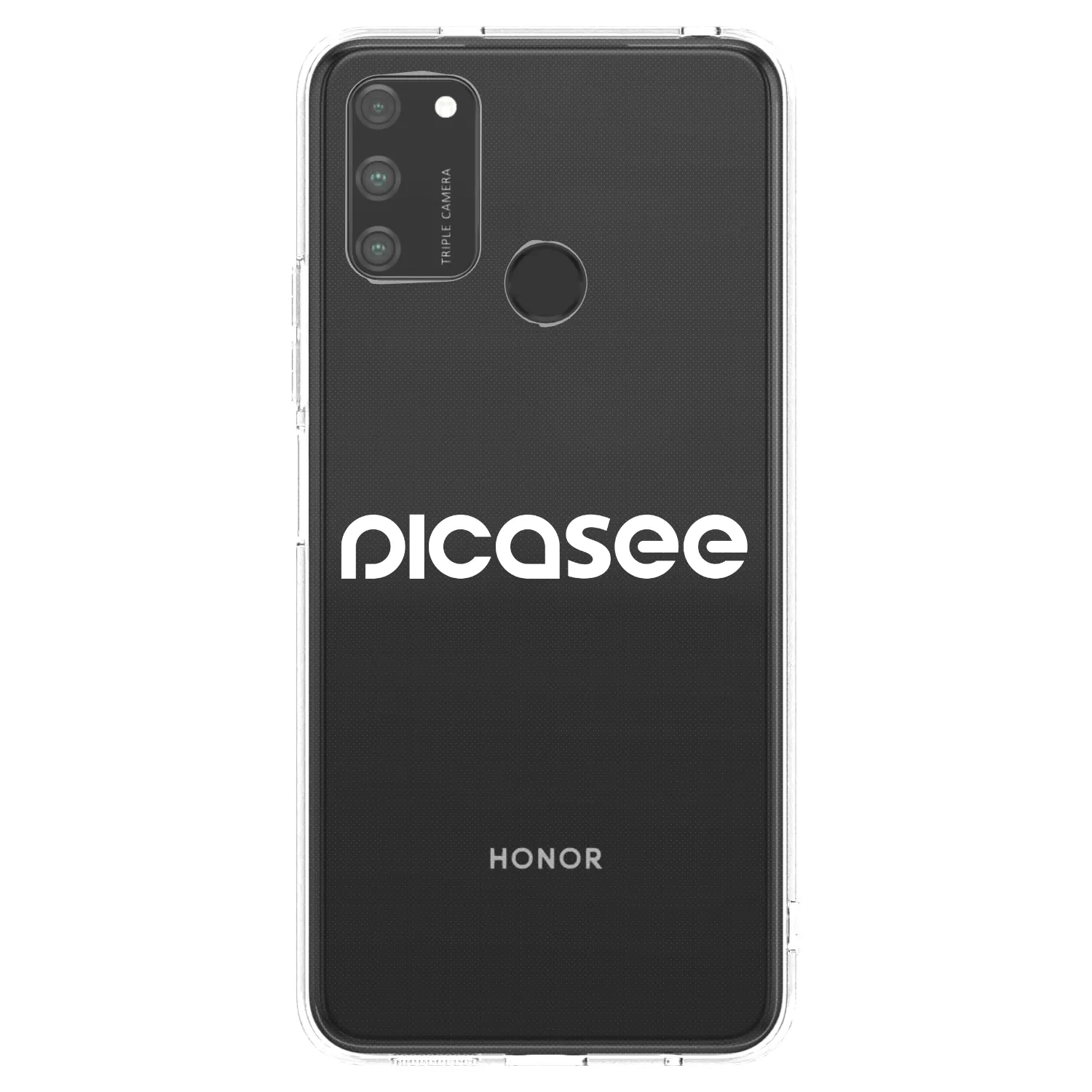 Picasee silikónový prehľadný obal pre Honor 9A - Picasee - new logo - white