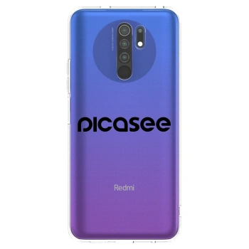 Picasee silikónový prehľadný obal pre Xiaomi Redmi 9 - Picasee - new logo - black