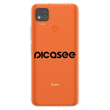 Picasee silikónový prehľadný obal pre Xiaomi Redmi 9C - Picasee - new logo - black