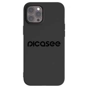 Picasee silikónový čierny obal pre Apple iPhone 12 Pro Max - Picasee - new logo - black