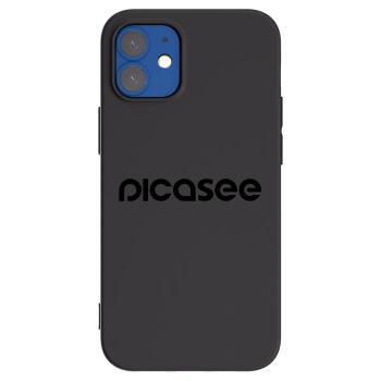 Picasee silikónový čierny obal pre Apple iPhone 12 mini - Picasee - new logo - black