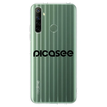 Picasee silikónový prehľadný obal pre Realme 6i - Picasee - new logo - black