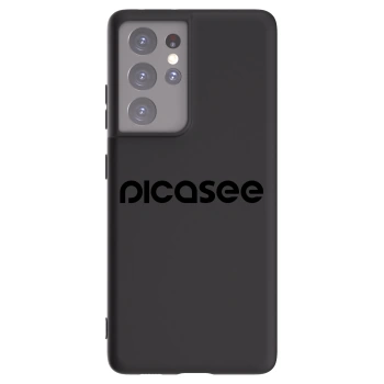 Picasee silikónový čierny obal pre Samsung Galaxy S21 Ultra 5G G998B - Picasee - new logo - black