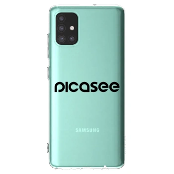 Picasee silikónový prehľadný obal pre Samsung Galaxy M31s - Picasee - new logo - black
