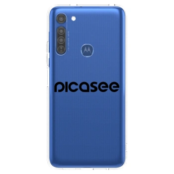 Obal pre Motorola Moto G8 - Picasee - new logo - black