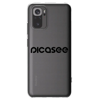 Picasee silikónový prehľadný obal pre Xiaomi Redmi Note 10 - Picasee - new logo - black