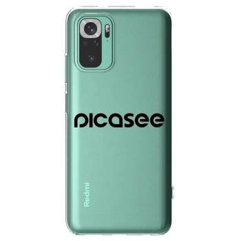 Picasee silikónový prehľadný obal pre Xiaomi Redmi Note 10 Pro - Picasee - new logo - black