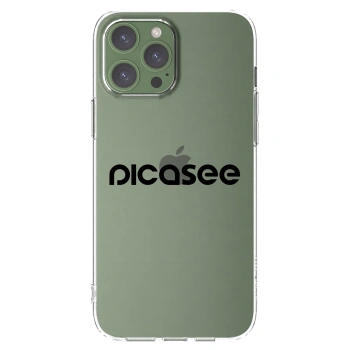 Picasee silikónový prehľadný obal pre Apple iPhone 13 Pro Max - Picasee - new logo - black