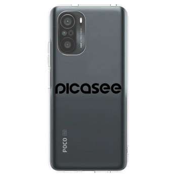 Picasee silikónový prehľadný obal pre Xiaomi Poco F3 - Picasee - new logo - black
