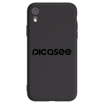 Picasee silikónový čierny obal pre Apple iPhone XR - Picasee - new logo - black