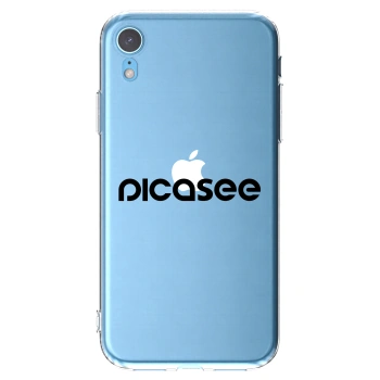 Picasee silikónový prehľadný obal pre Apple iPhone XR - Picasee - new logo - black