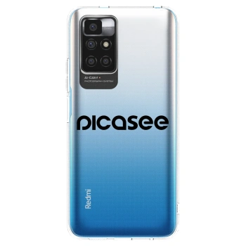 Picasee silikónový prehľadný obal pre Xiaomi Redmi 10 - Picasee - new logo - black
